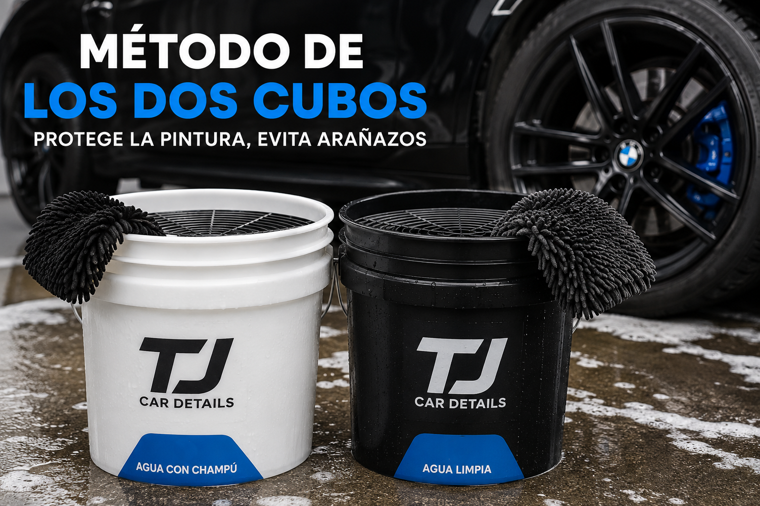 👉 Qué es el método de los dos cubos y por qué protege la pintura del coche